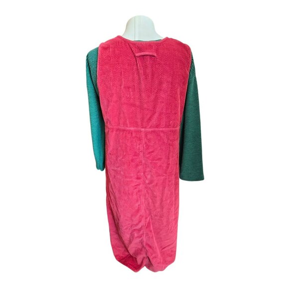 Vintage Real Comfort Pink Corduroy Sleeveless Dress & Green Top Set CM2134 - Picture 4 of 10